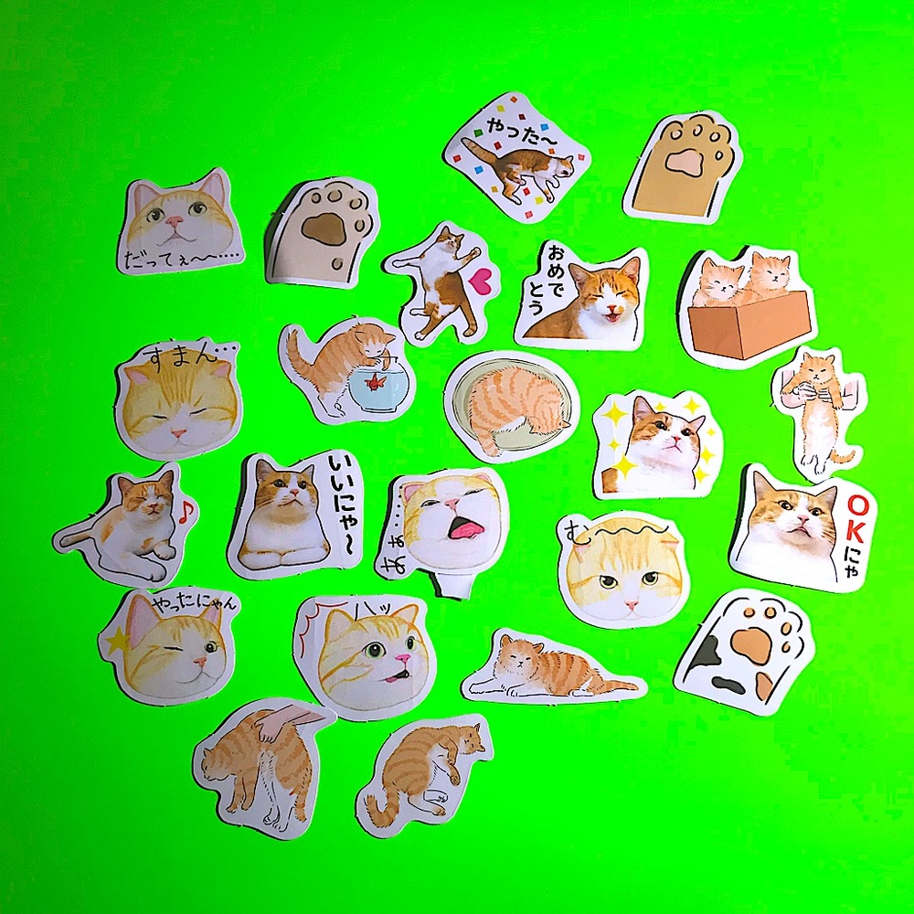 Cats Kitty Adorable Paper Journal Planner Scrapbooking Stickers